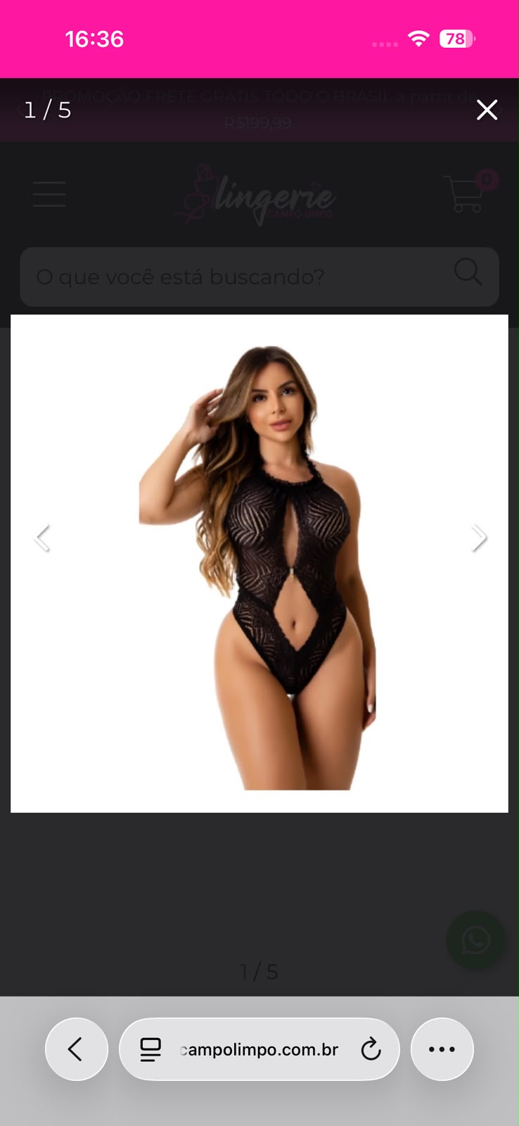 Body Audácia Sem Bojo