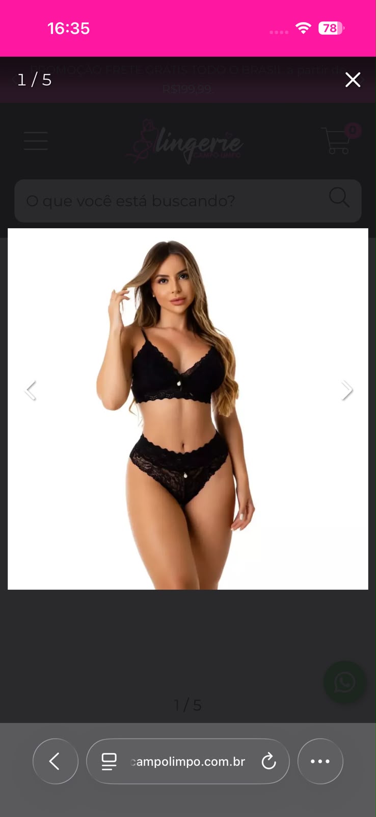 Conjunto Lingerie