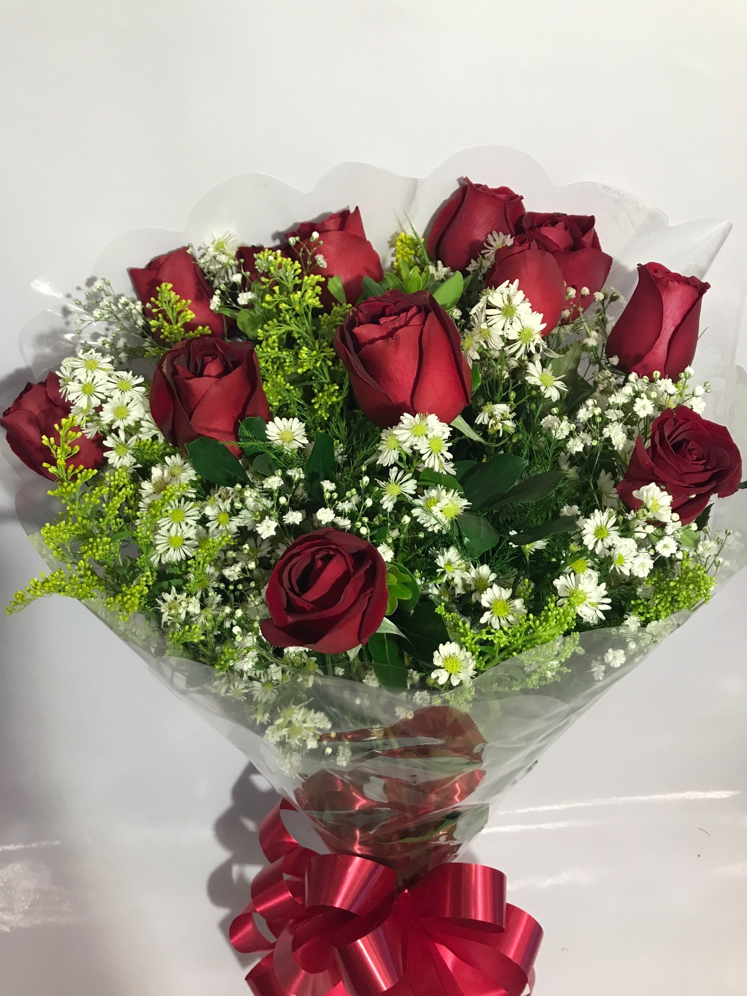 buque de 10 rosas