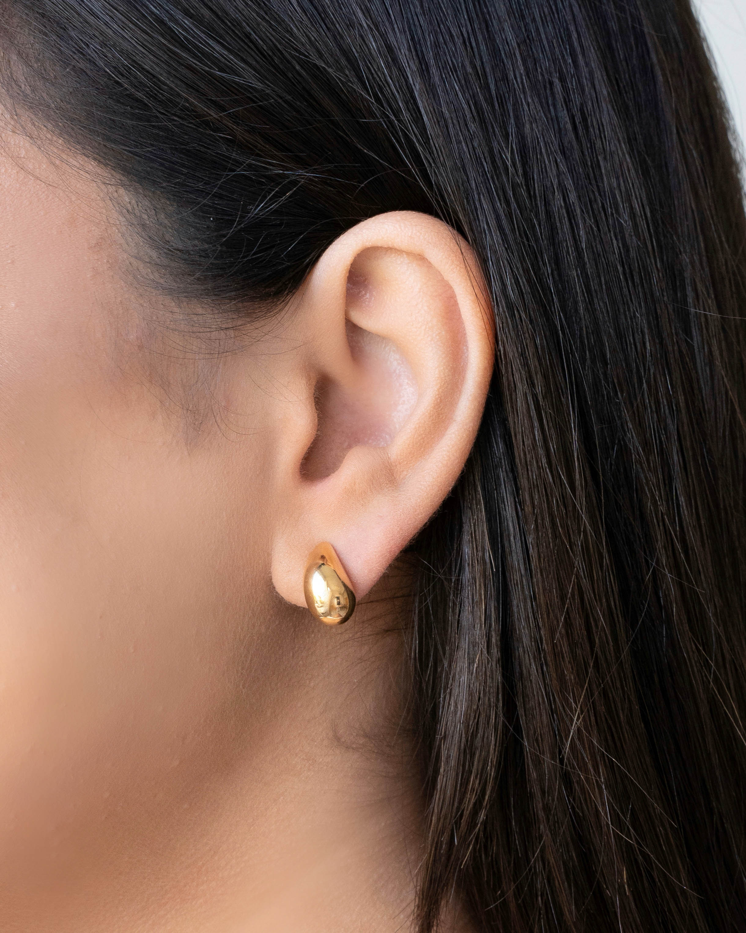 Brinco Gota Lisa Abaulada 1.6 cm | Dourado